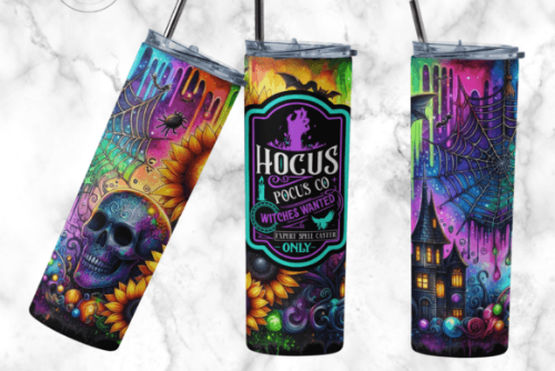 Hocus Pocus Witches Wanted Creepy Halloween 20 oz - Adult & Kids T-Shirts, Sweatshirts & Hoodies apparel design preview 1