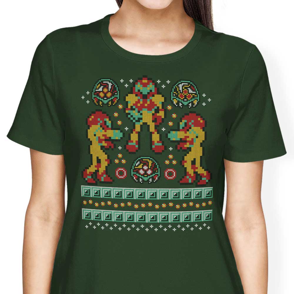 Holiday on Zebes Women's Apparel - Adult & Kids T-Shirts, Sweatshirts & Hoodies apparel design preview 2