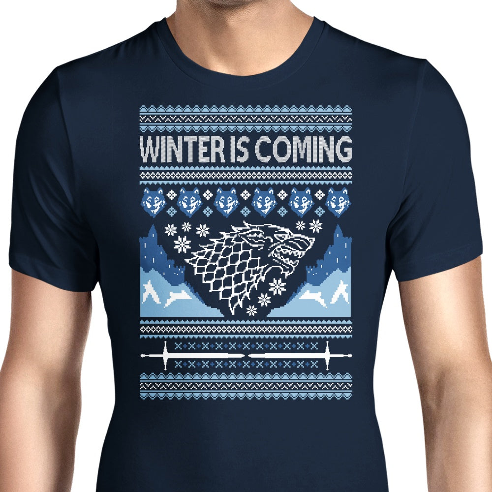 Holidays are Coming (Alt) Men's Apparel - Adult & Kids T-Shirts, Sweatshirts & Hoodies apparel design preview 1