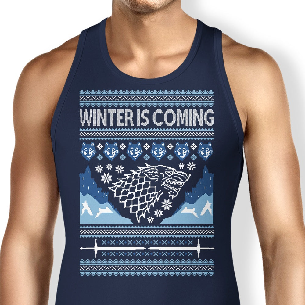 Holidays are Coming (Alt) Tank Top - Adult & Kids T-Shirts, Sweatshirts & Hoodies apparel design preview 1