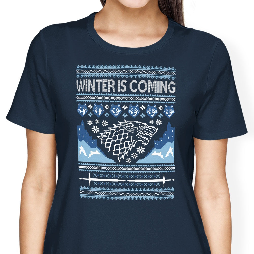 Holidays are Coming (Alt) Women's Apparel - Adult & Kids T-Shirts, Sweatshirts & Hoodies apparel design preview 2
