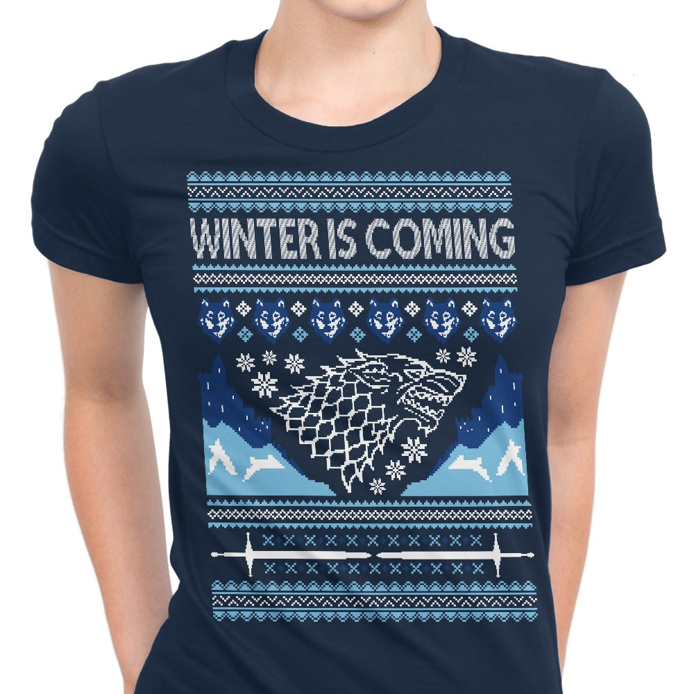 Holidays are Coming (Alt) Women's Apparel - Adult & Kids T-Shirts, Sweatshirts & Hoodies apparel design preview 1