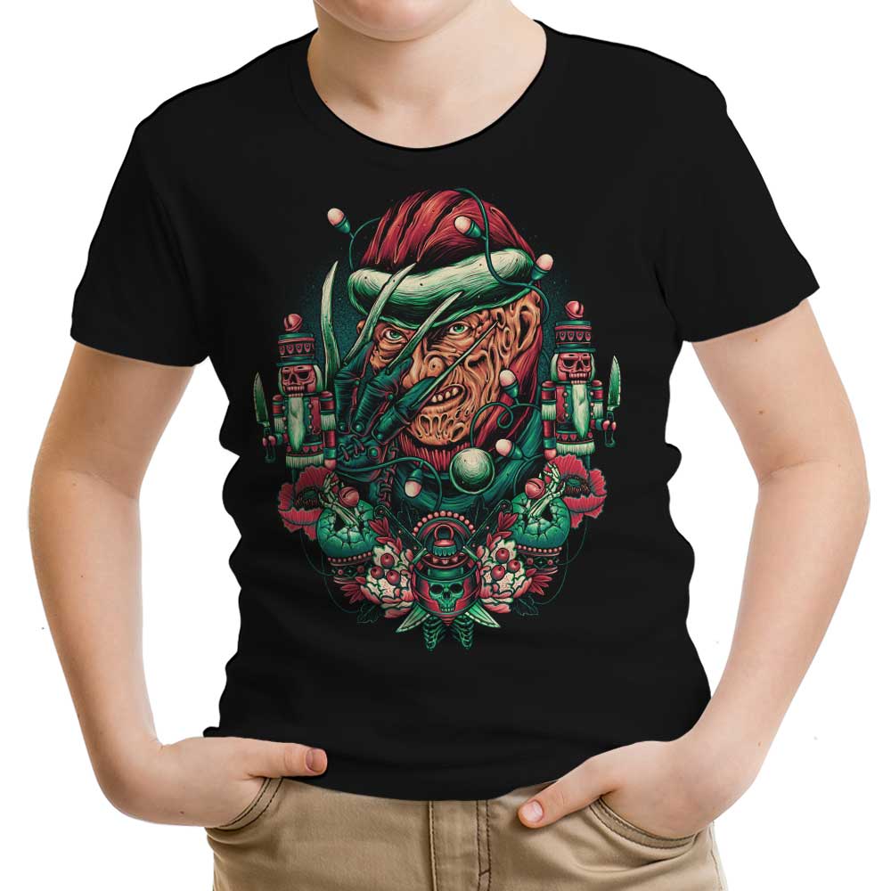 Holidays at Elm Street Youth Apparel - Adult & Kids T-Shirts, Sweatshirts & Hoodies apparel design preview 1