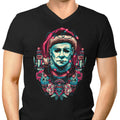 Holidays at Haddonfield Men's V-Neck - Adult & Kids T-Shirts, Sweatshirts & Hoodies apparel design preview 1