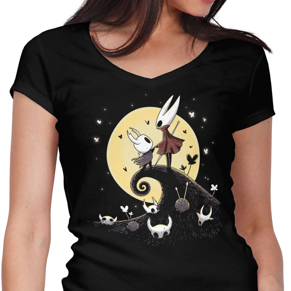Hollow Nightmare Women's V-Neck - Adult & Kids T-Shirts, Sweatshirts & Hoodies apparel design preview 1