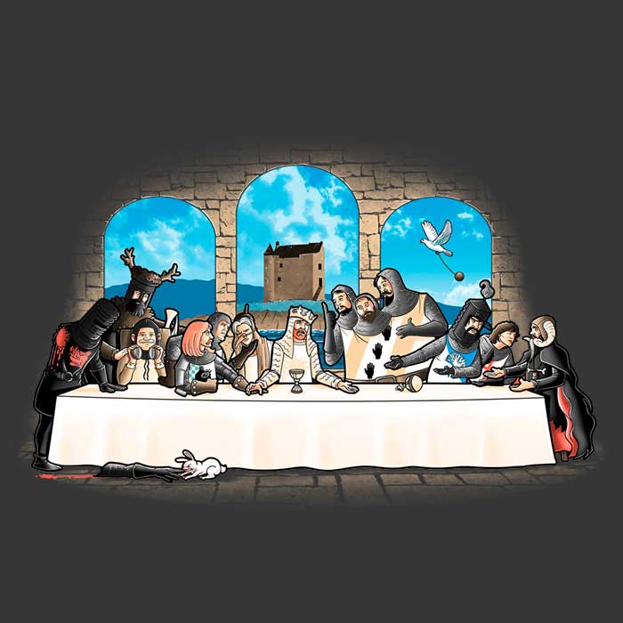 Holy Grail Dinner - Adult & Kids T-Shirts, Sweatshirts & Hoodies apparel design preview 2