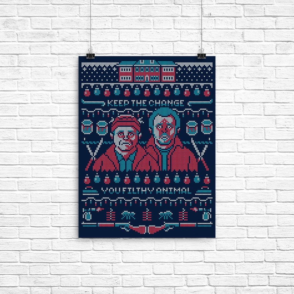 Home Alone Poster - Adult & Kids T-Shirts, Sweatshirts & Hoodies apparel design preview 1