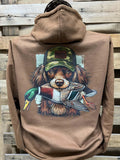 Backwoods Boykin Spaniel Dog with Duck Hunt - Adult & Kids T-Shirts, Sweatshirts & Hoodies apparel design preview 1