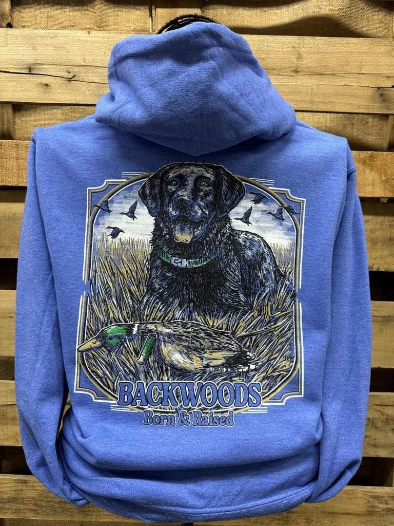 Backwoods Lab Ducks - Adult & Kids T-Shirts, Sweatshirts & Hoodies apparel design preview 1