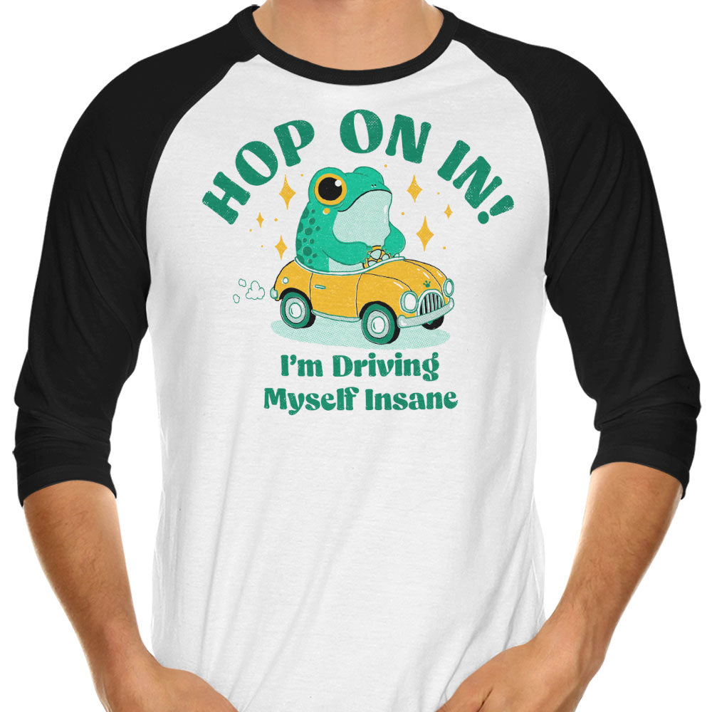 Hop On In 3/4 Sleeve Raglan - Adult & Kids T-Shirts, Sweatshirts & Hoodies apparel design preview 1