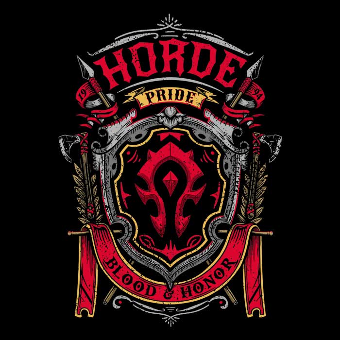 Horde Pride - Adult & Kids T-Shirts, Sweatshirts & Hoodies apparel design preview 2
