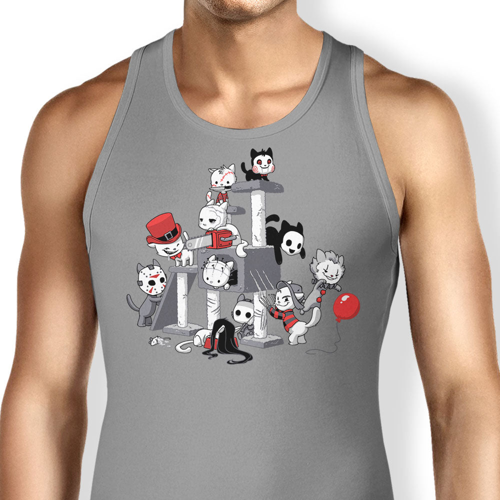 Horror Cats Tank Top - Adult & Kids T-Shirts, Sweatshirts & Hoodies apparel design preview 1