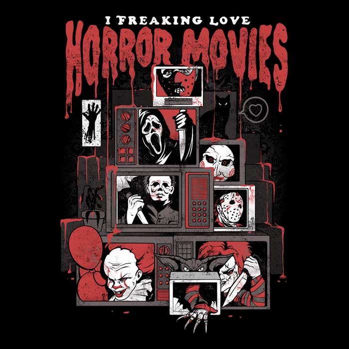 Horror Love Men's Apparel - Adult & Kids T-Shirts, Sweatshirts & Hoodies apparel design preview 2