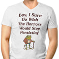 Horrors are Still Persisting Men's V-Neck - Adult & Kids T-Shirts, Sweatshirts & Hoodies apparel design preview 1