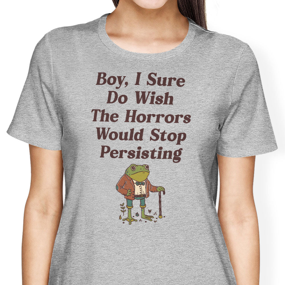 Horrors are Still Persisting Women's Apparel - Adult & Kids T-Shirts, Sweatshirts & Hoodies apparel design preview 2