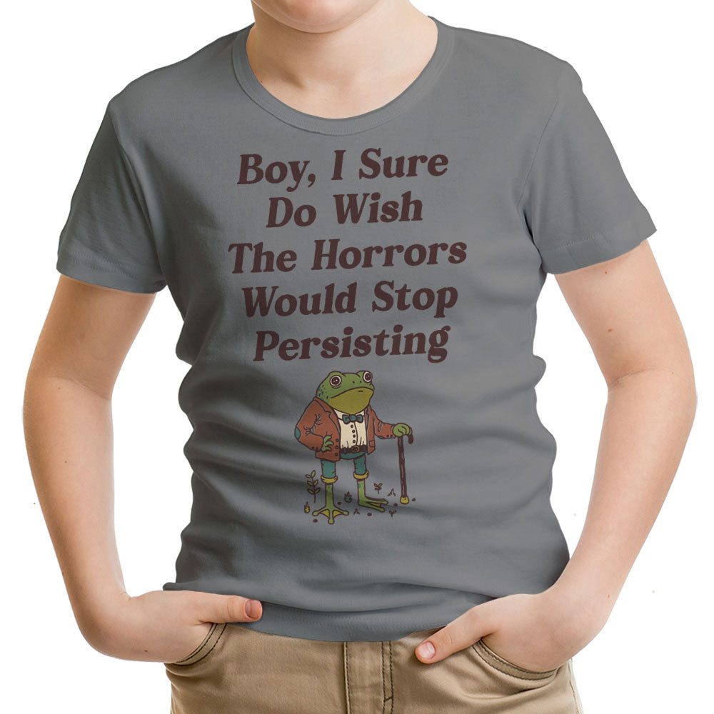 Horrors are Still Persisting Youth Apparel - Adult & Kids T-Shirts, Sweatshirts & Hoodies apparel design preview 2