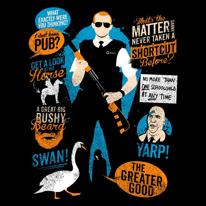 Hot Fuzz Quotes Tank Top - Adult & Kids T-Shirts, Sweatshirts & Hoodies apparel design preview 2