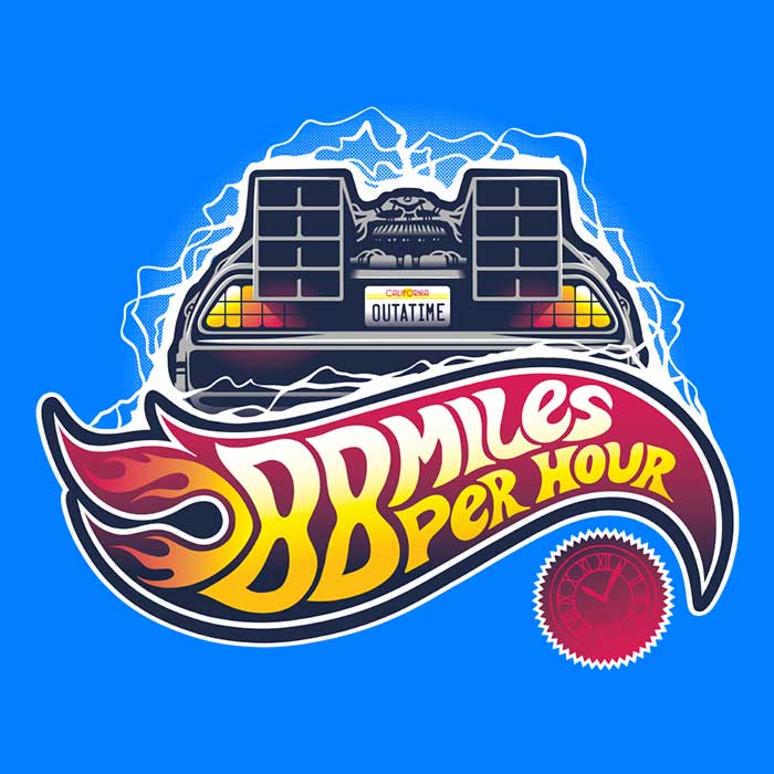 Hot Wheels to the Future Women's Apparel - Adult & Kids T-Shirts, Sweatshirts & Hoodies apparel design preview 2