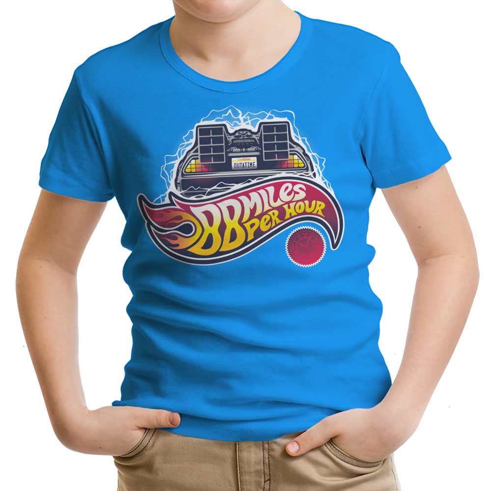 Hot Wheels to the Future Youth Apparel - Adult & Kids T-Shirts, Sweatshirts & Hoodies apparel design preview 1