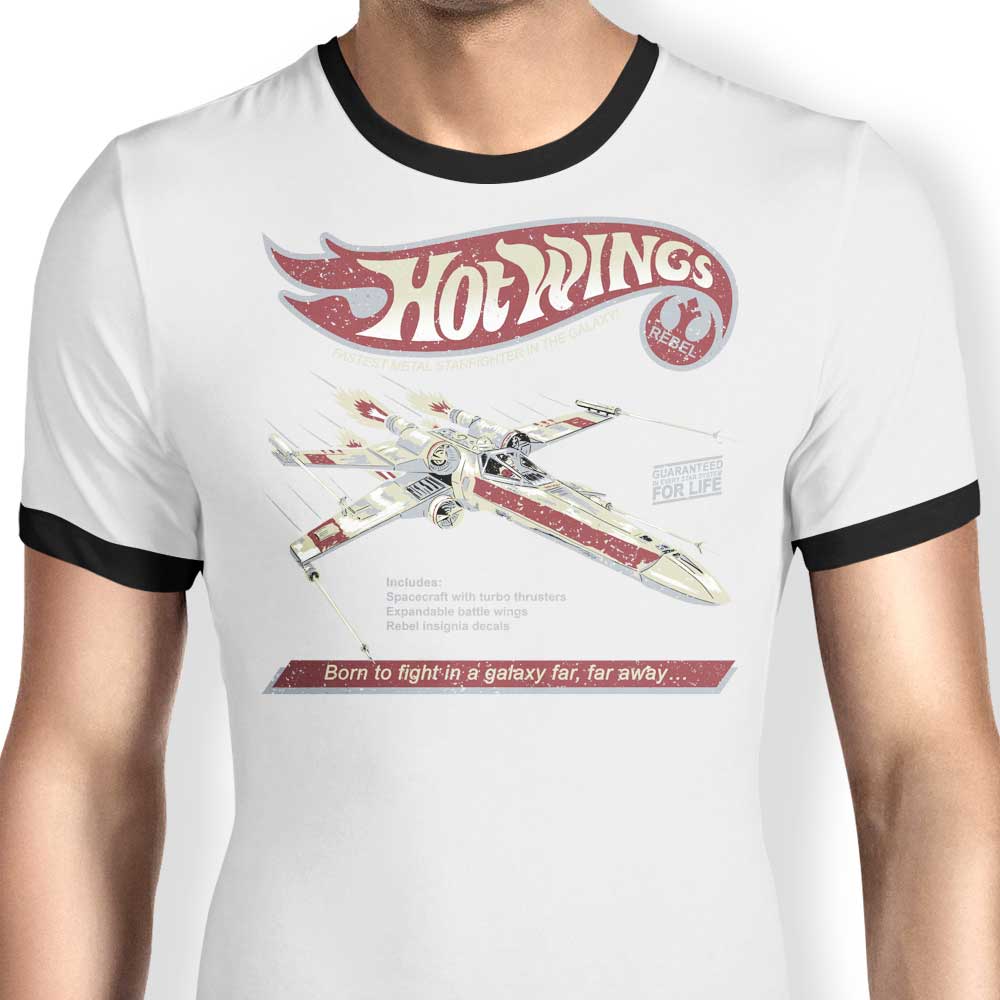 Hot Wings Rebel Ringer - Adult & Kids T-Shirts, Sweatshirts & Hoodies apparel design preview 1