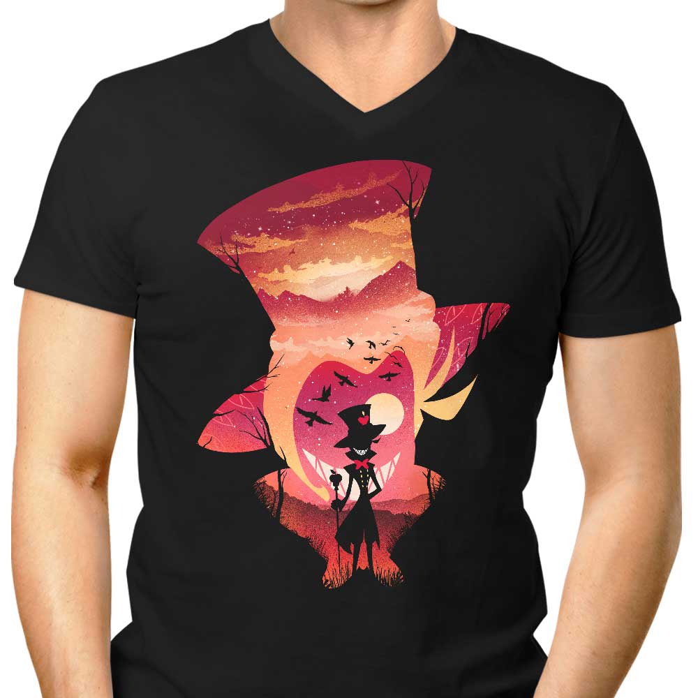 Hotel Fallen Angel Men's V-Neck - Adult & Kids T-Shirts, Sweatshirts & Hoodies apparel design preview 1