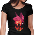 Hotel Radio Demon Women's V-Neck - Adult & Kids T-Shirts, Sweatshirts & Hoodies apparel design preview 1