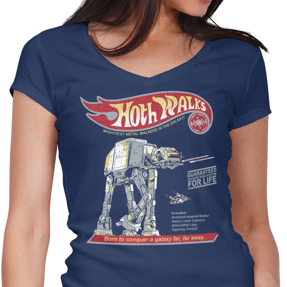 Hoth Walks Women's V-Neck - Adult & Kids T-Shirts, Sweatshirts & Hoodies apparel design preview 1
