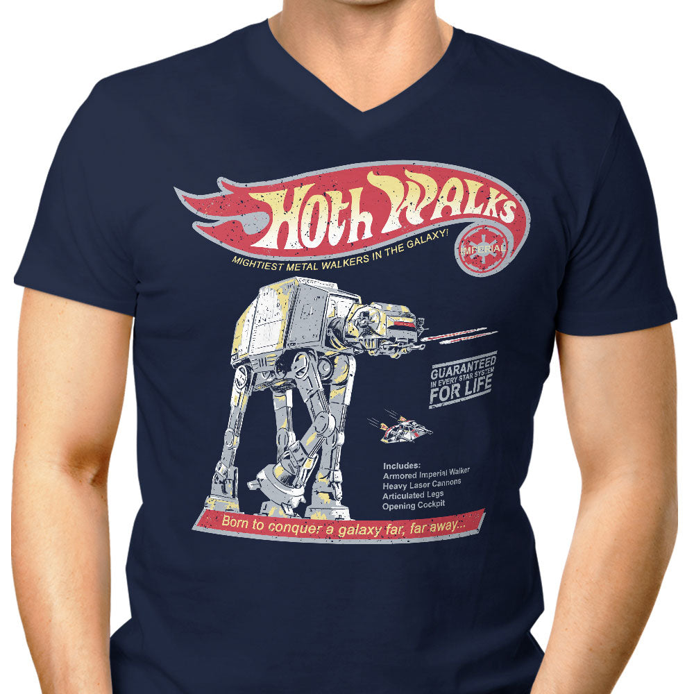 Hoth Walks Men's V-Neck - Adult & Kids T-Shirts, Sweatshirts & Hoodies apparel design preview 1