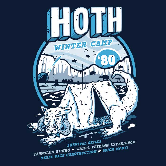 Hoth Winter Camp - Adult & Kids T-Shirts, Sweatshirts & Hoodies apparel design preview 2