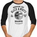 House of Black and White (Alt) 3/4 Sleeve Raglan - Adult & Kids T-Shirts, Sweatshirts & Hoodies apparel design preview 1