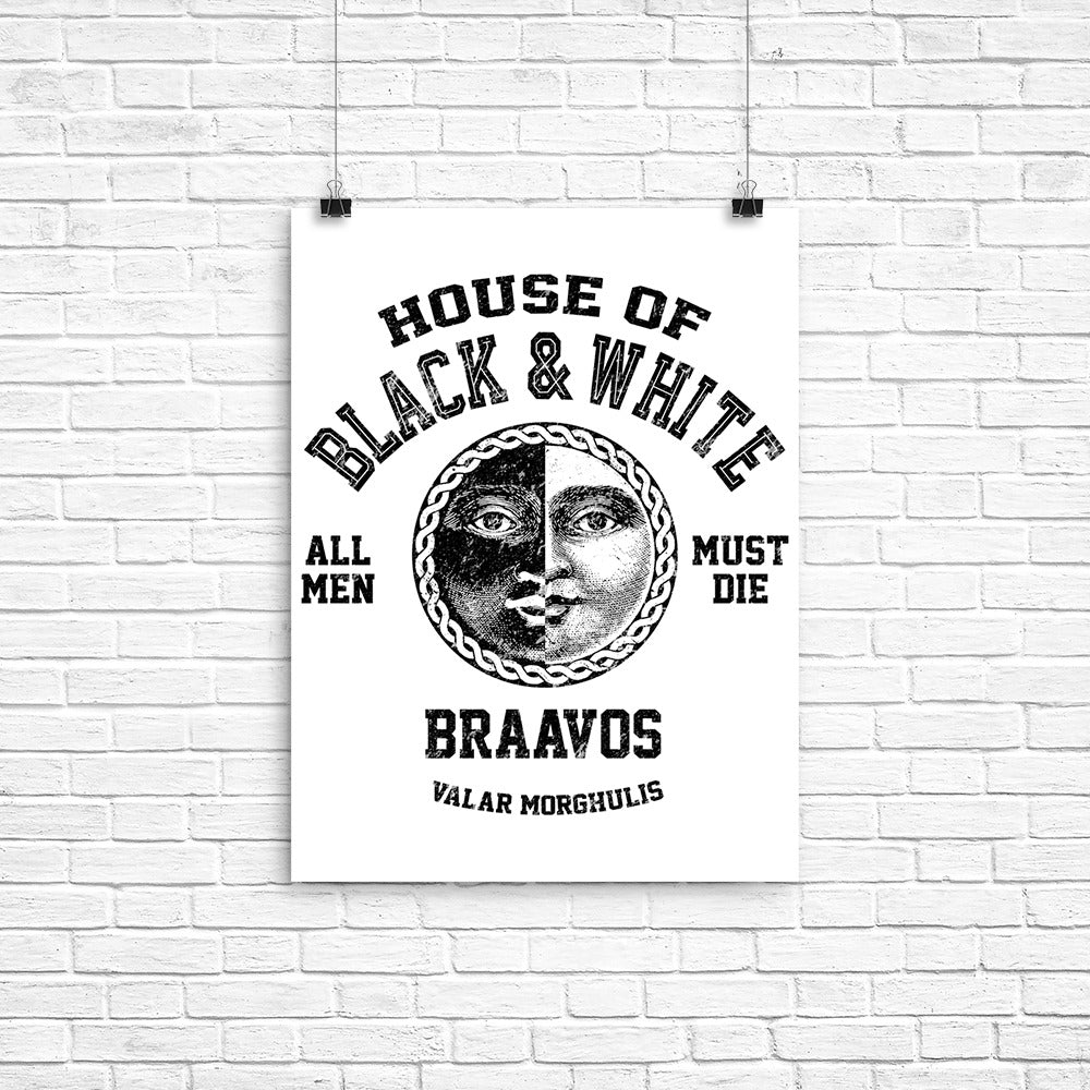 House of Black and White (Alt) Poster - Adult & Kids T-Shirts, Sweatshirts & Hoodies apparel design preview 1