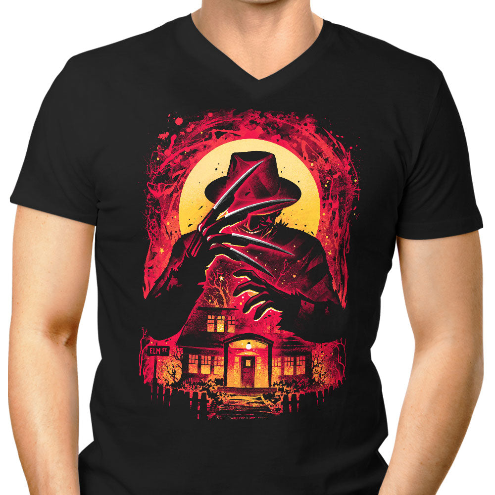 House of Nightmares Men's V-Neck - Adult & Kids T-Shirts, Sweatshirts & Hoodies apparel design preview 1