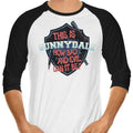 How Evil Can it Be? 3/4 Sleeve Raglan - Adult & Kids T-Shirts, Sweatshirts & Hoodies apparel design preview 1