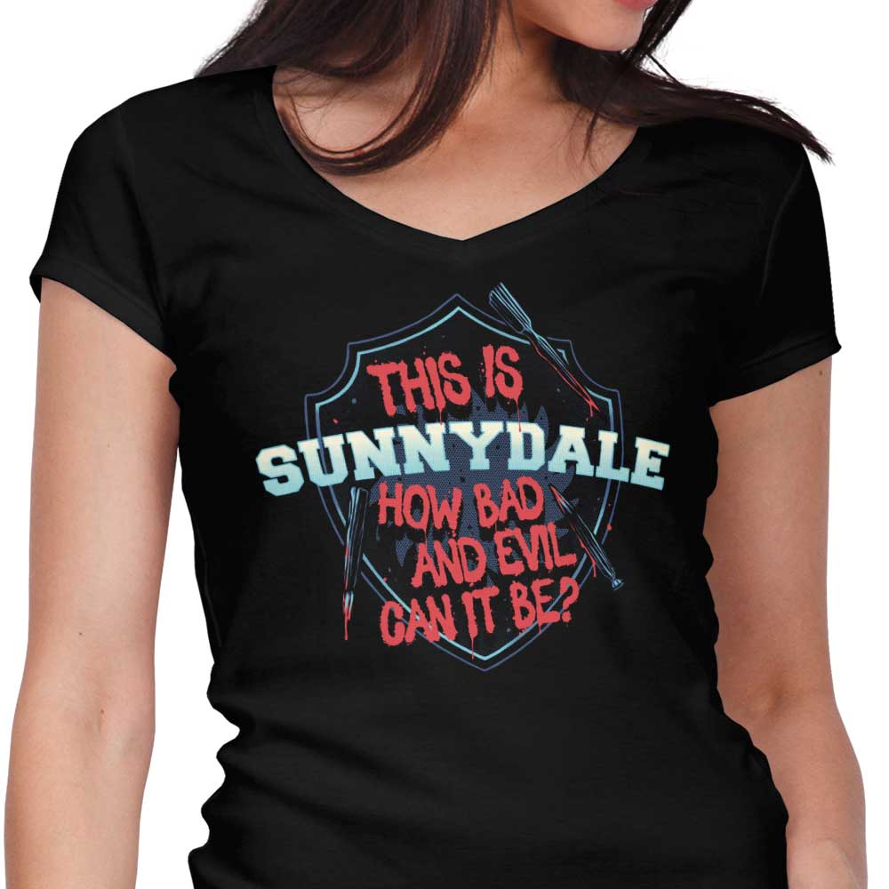 How Evil Can it Be? Women's V-Neck - Adult & Kids T-Shirts, Sweatshirts & Hoodies apparel design preview 1