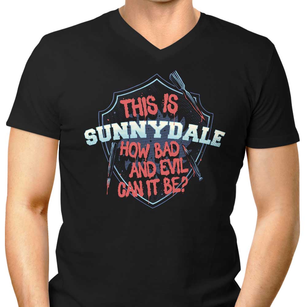 How Evil Can it Be? Men's V-Neck - Adult & Kids T-Shirts, Sweatshirts & Hoodies apparel design preview 1