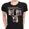 How to Escape Death Women's Apparel - Adult & Kids T-Shirts, Sweatshirts & Hoodies apparel design preview 1