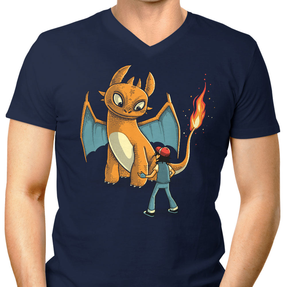 How to Train Your Monster Men's V-Neck - Adult & Kids T-Shirts, Sweatshirts & Hoodies apparel design preview 1