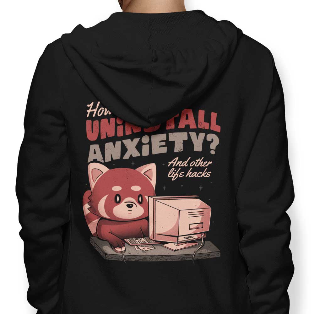 How to Uninstall Anxiety - Adult & Kids T-Shirts, Sweatshirts & Hoodies apparel design preview 1
