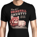 How to Uninstall Anxiety Men's Apparel - Adult & Kids T-Shirts, Sweatshirts & Hoodies apparel design preview 1