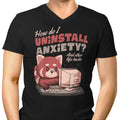 How to Uninstall Anxiety Men's V-Neck - Adult & Kids T-Shirts, Sweatshirts & Hoodies apparel design preview 1