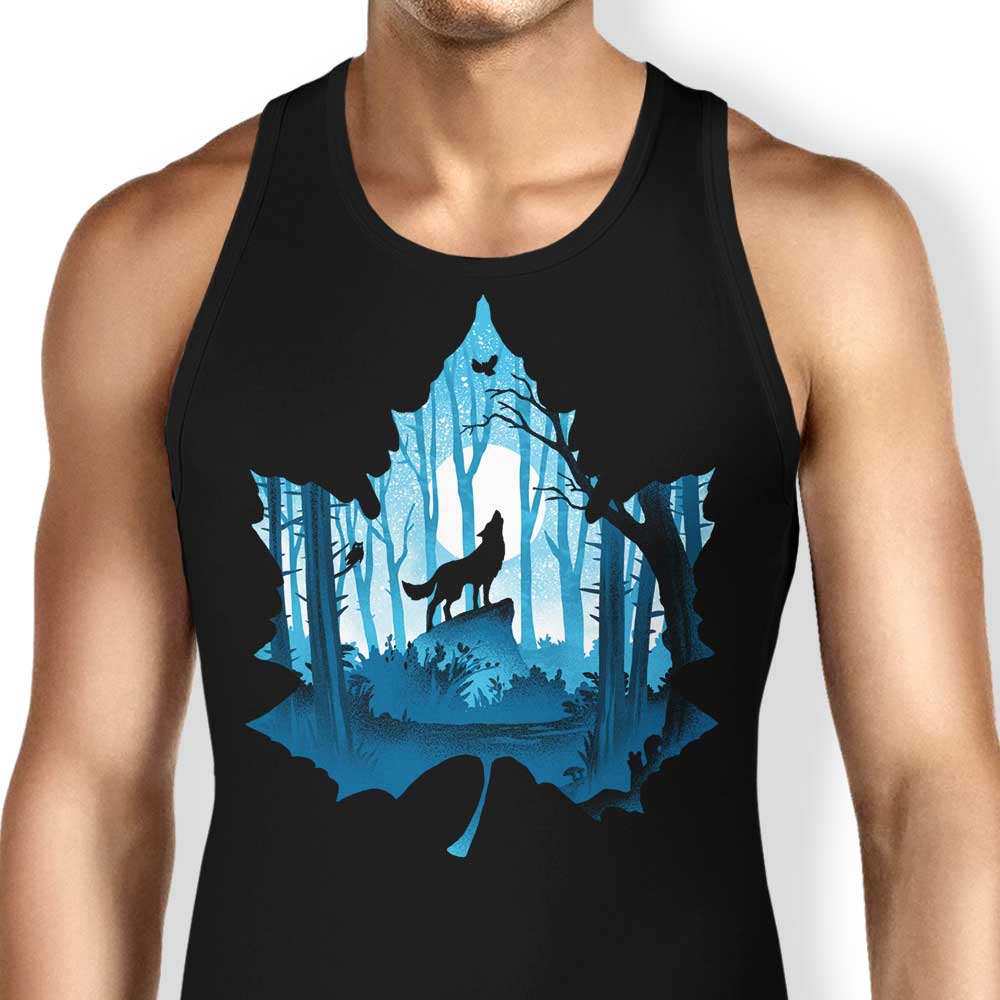 Howling Wolf Tank Top - Adult & Kids T-Shirts, Sweatshirts & Hoodies apparel design preview 1