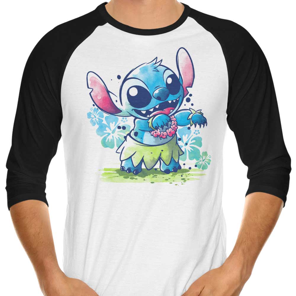 Hula Dance Experiment 3/4 Sleeve Raglan - Adult & Kids T-Shirts, Sweatshirts & Hoodies apparel design preview 1