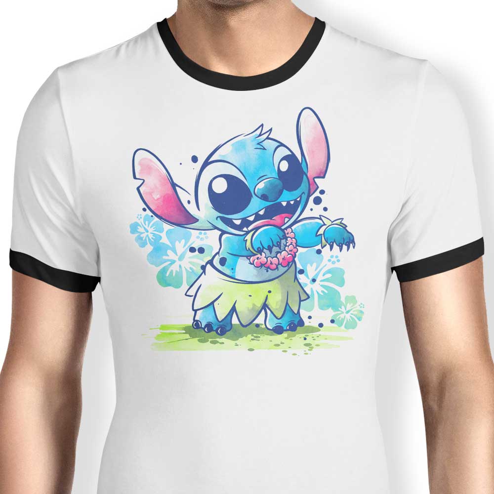 Hula Dance Experiment Ringer - Adult & Kids T-Shirts, Sweatshirts & Hoodies apparel design preview 1