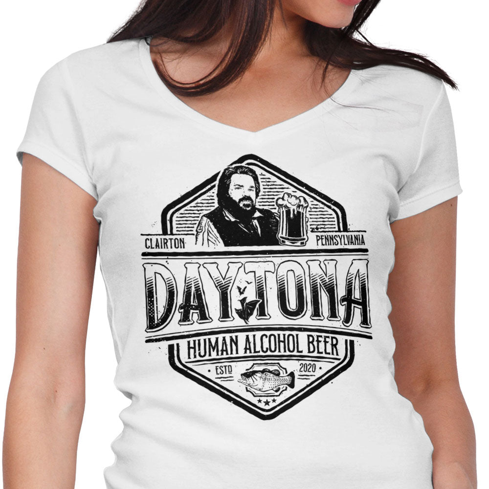 Human Alcohol Beer Women's V-Neck - Adult & Kids T-Shirts, Sweatshirts & Hoodies apparel design preview 1