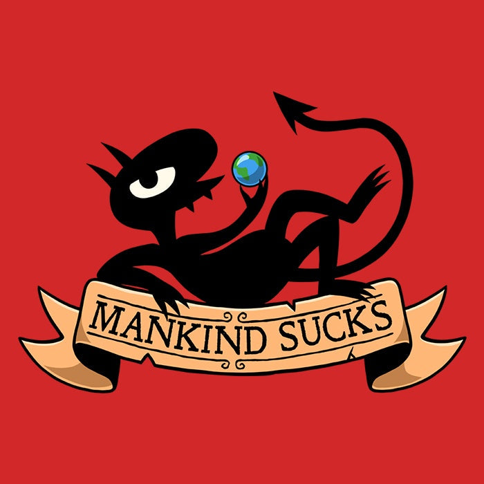 Humanity Sucks - Adult & Kids T-Shirts, Sweatshirts & Hoodies apparel design preview 2