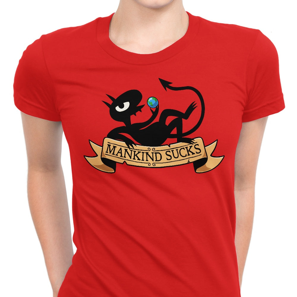 Humanity Sucks Women's Apparel - Adult & Kids T-Shirts, Sweatshirts & Hoodies apparel design preview 1