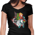 Hunter at Night Women's V-Neck - Adult & Kids T-Shirts, Sweatshirts & Hoodies apparel design preview 1