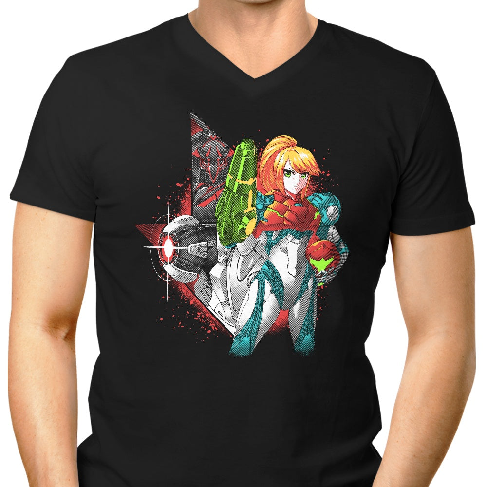 Hunter at Night Men's V-Neck - Adult & Kids T-Shirts, Sweatshirts & Hoodies apparel design preview 1