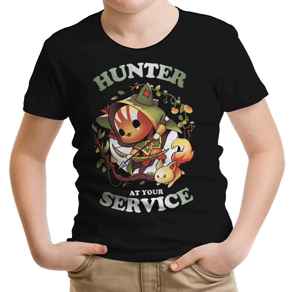 Hunter at Your Service Youth Apparel - Adult & Kids T-Shirts, Sweatshirts & Hoodies apparel design preview 1