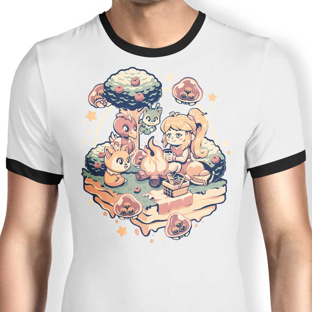 Hunter Camp Ringer - Adult & Kids T-Shirts, Sweatshirts & Hoodies apparel design preview 1